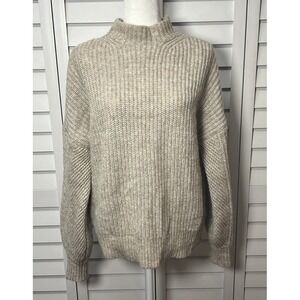 Ted Baker Gorrga Funnel Neck Wool Alpaca Chunky Knit Sweater Women's Size 6